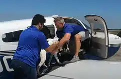 AEHD Sponsors Mission to Fly Sick Pointer Puppy to Rescue in New Smyrna Beach